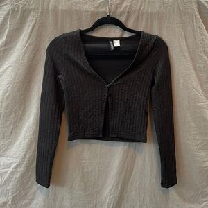 H&M Cropped, Ribbed Top